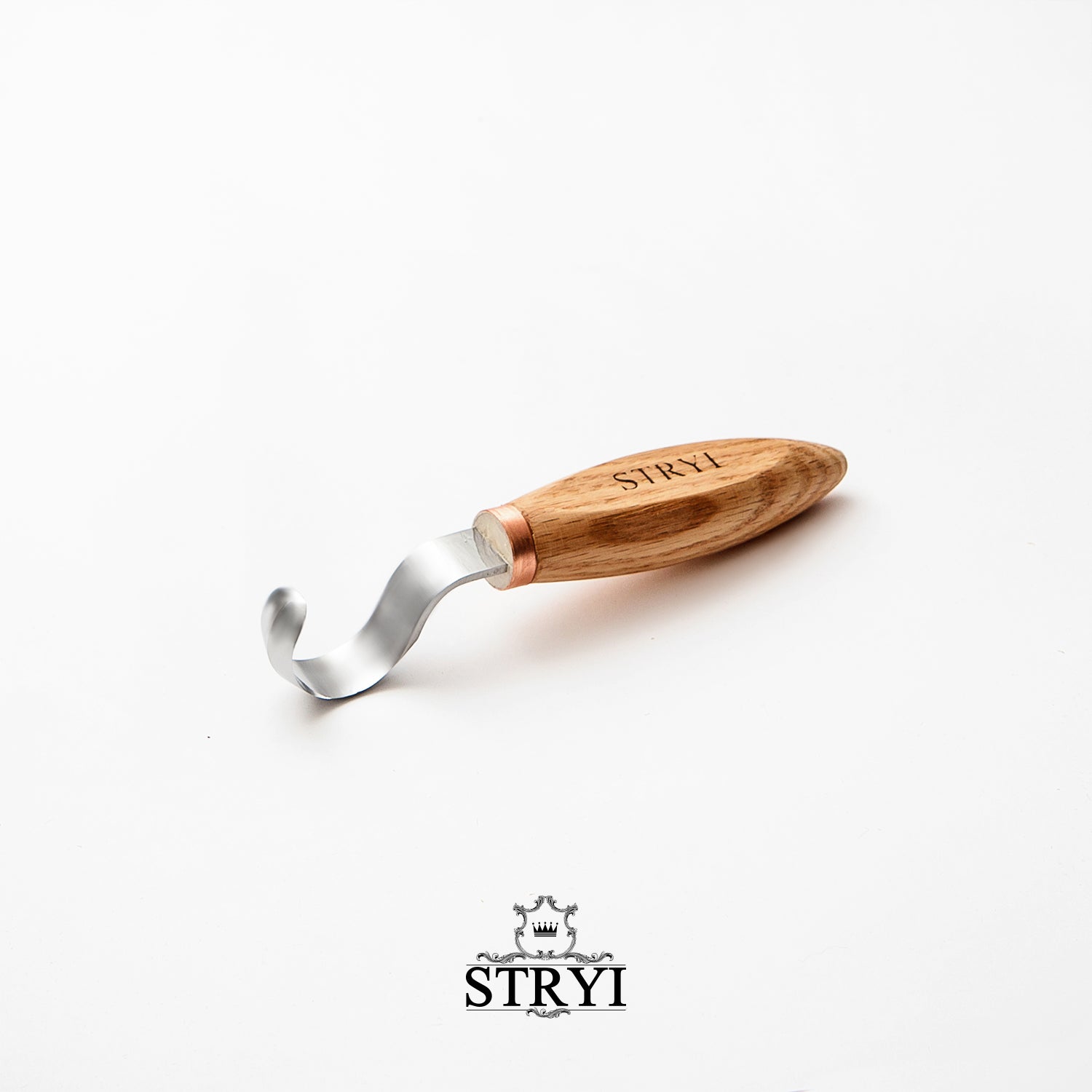 Spoon hook knife 30mm STRYI Profi bowl and Kuksa carving, Hook knife, Spoon knife. Curved knife