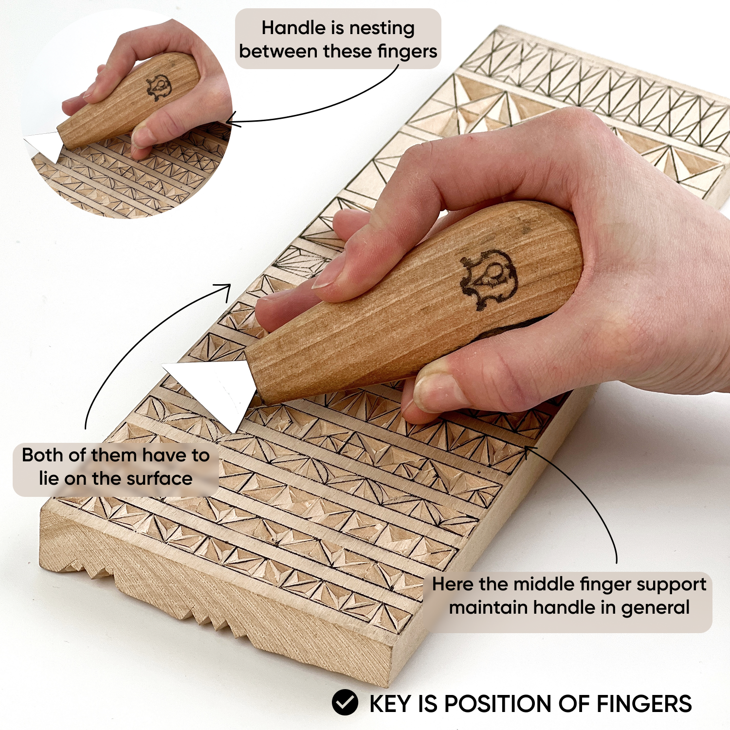 Wood carving kit for starter, Craft tools for schools