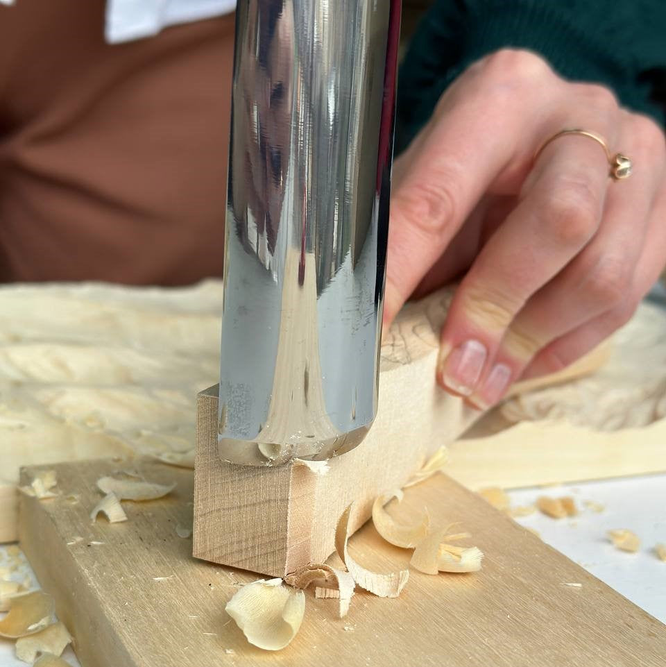 Cincel de escultura grande, gubia resistente de 8 perfiles, STRYI Profi