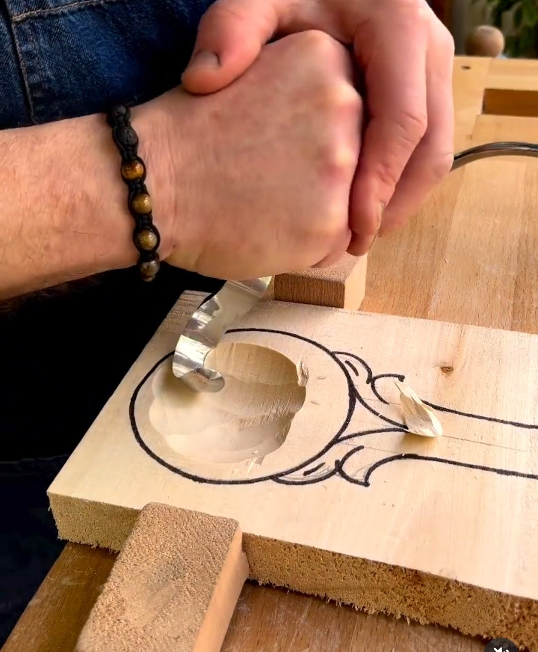 Spoon and kuksa carving kit, Bowl carving set, Stryi carving toolkit