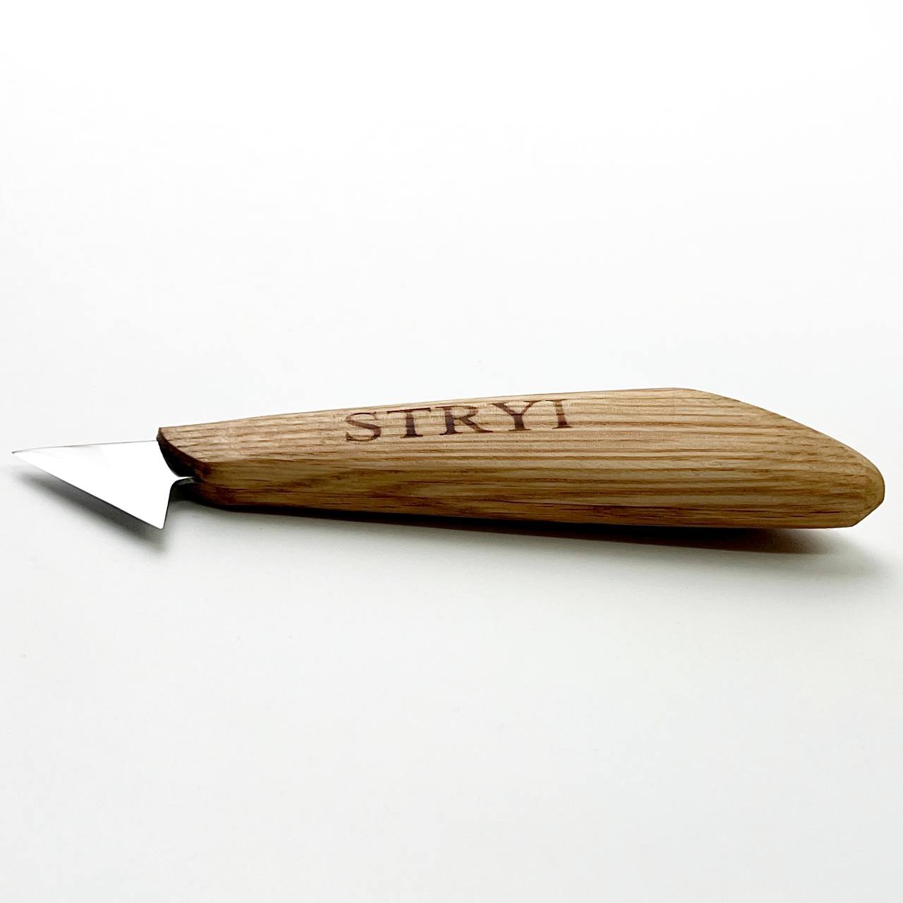 Wood carving knife 35mm STRYI Profi for relief and chip carving, Chip carving knife