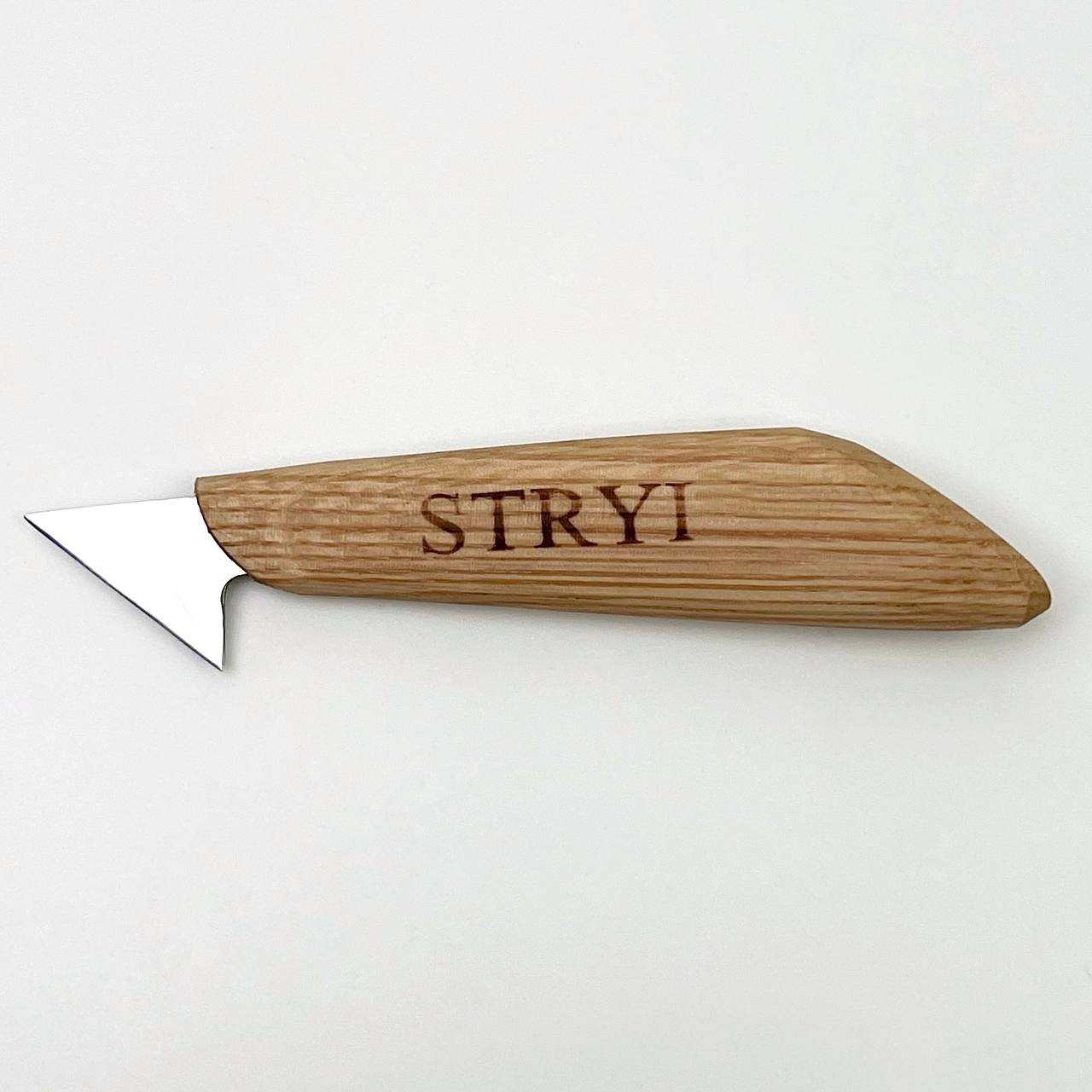 Wood carving knife 35mm STRYI Profi for relief and chip carving, Chip carving knife