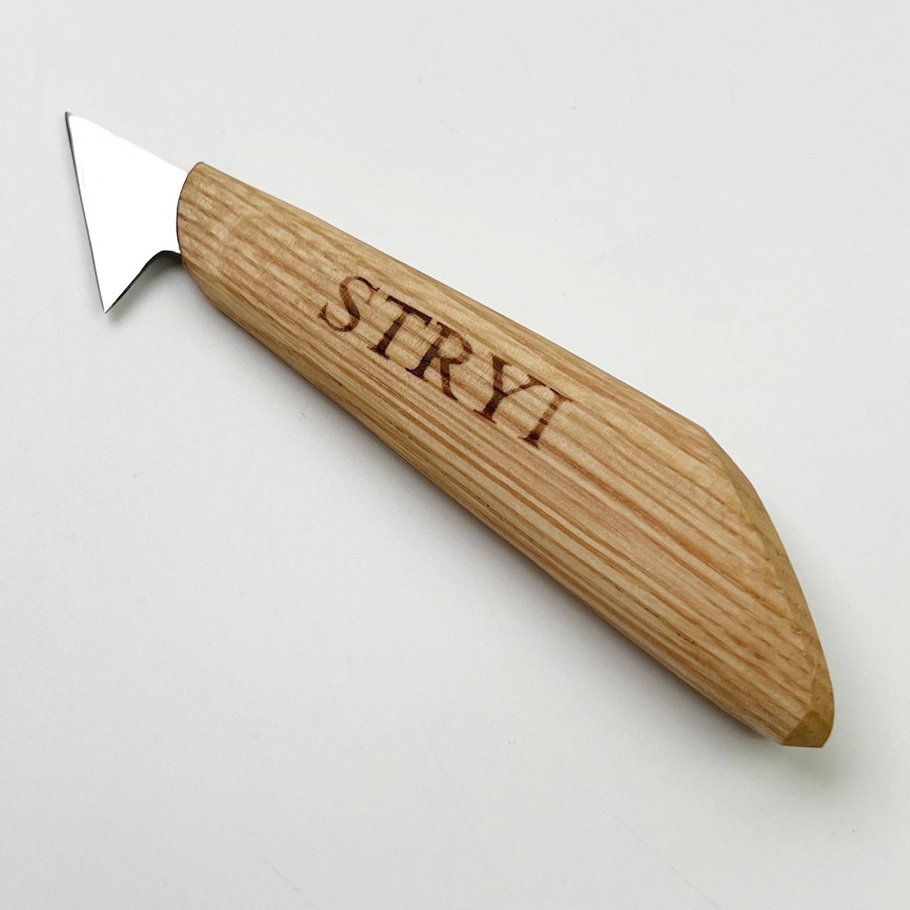 Wood carving knife 35mm STRYI Profi for relief and chip carving, Chip carving knife