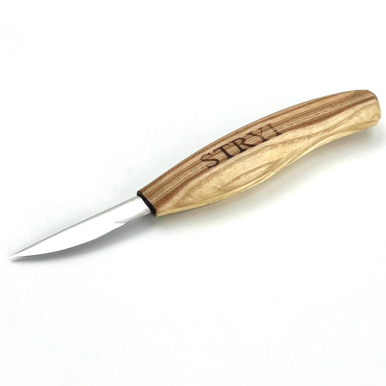Whittling knife for wood carving 58mm STRYI Profi, Sloyd knife, Carving figurines, Carving knife
