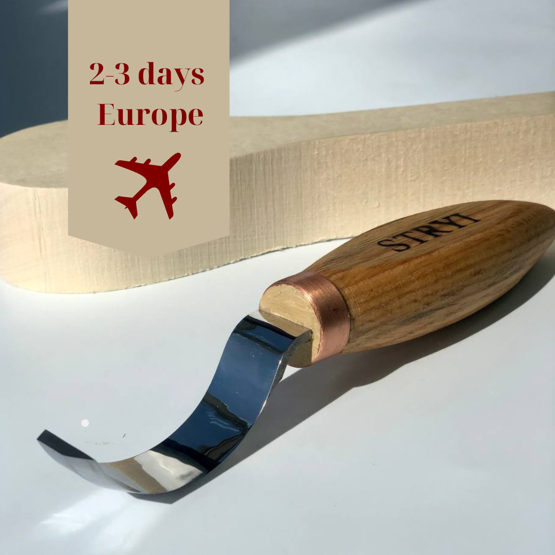 Cuchara Cuenco Kuksa cuchillo para trinchar 50mm STRYI Profi