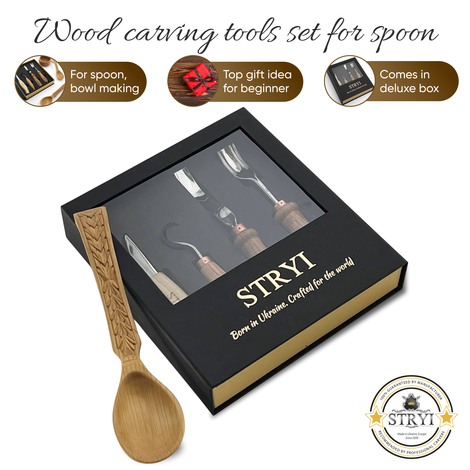 Deep Vessel Mastery: The 5-Piece Professional Bowl & Kuksa Carving Set