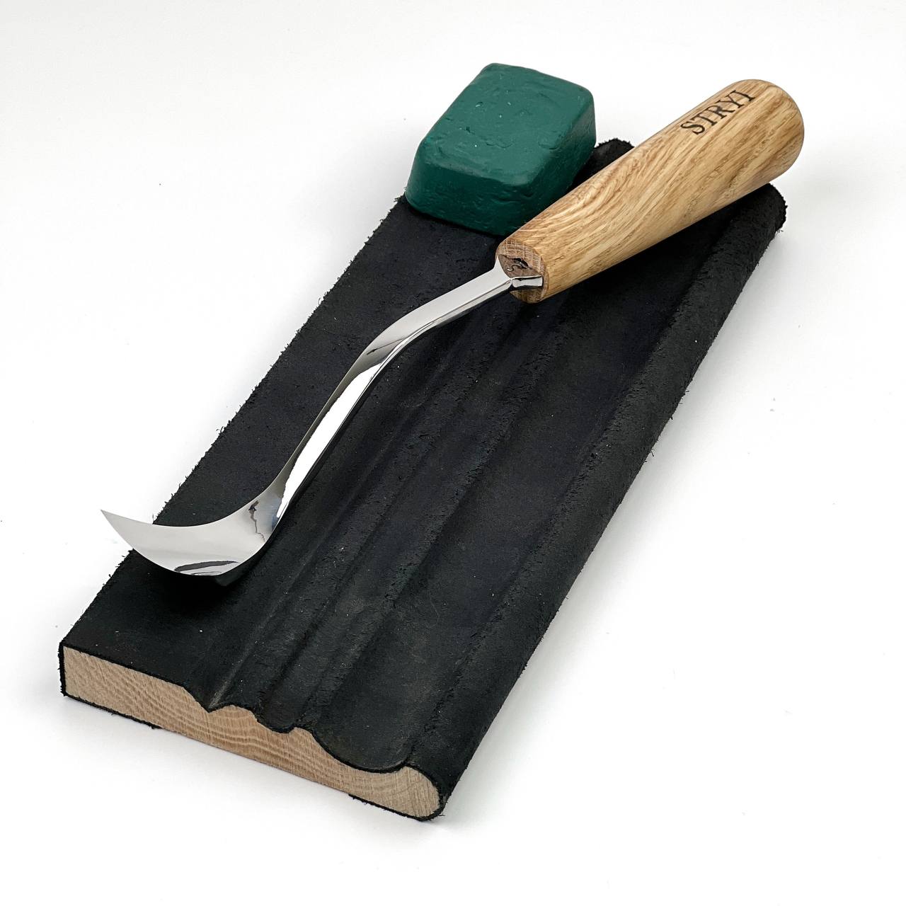 STRYI Maestro 40mm Large Bent Gouge for Spoons and Bowl Carving
