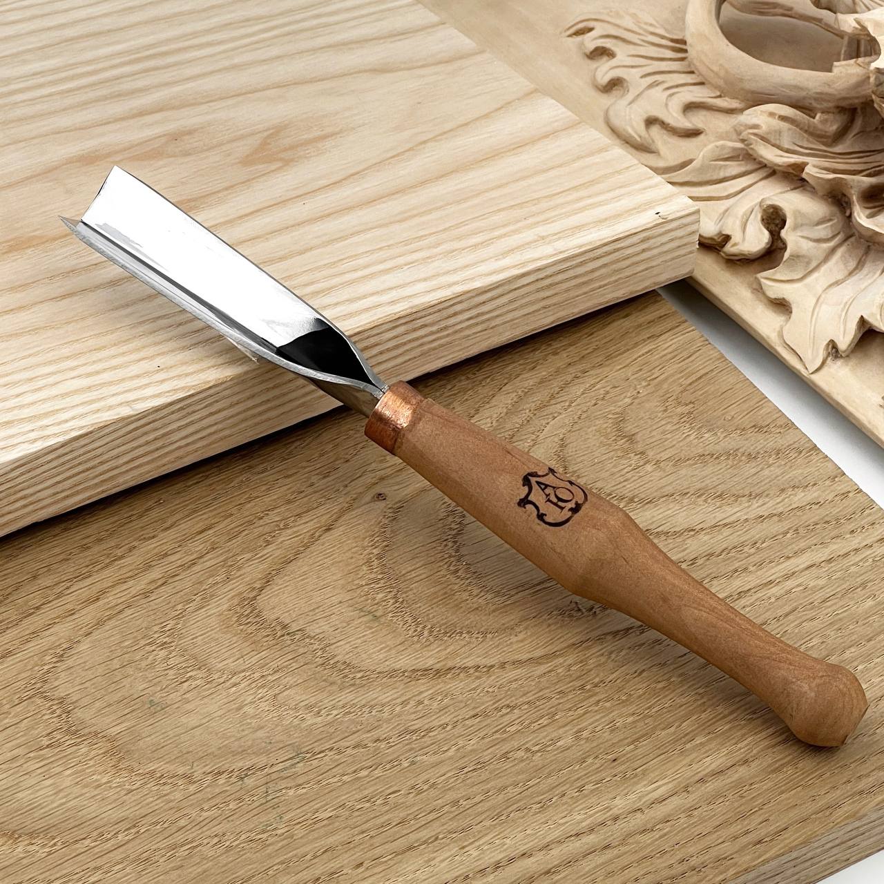 V-parting chisel 90 degrees STRYI-AY for chip carving, Pen carving V-chisels