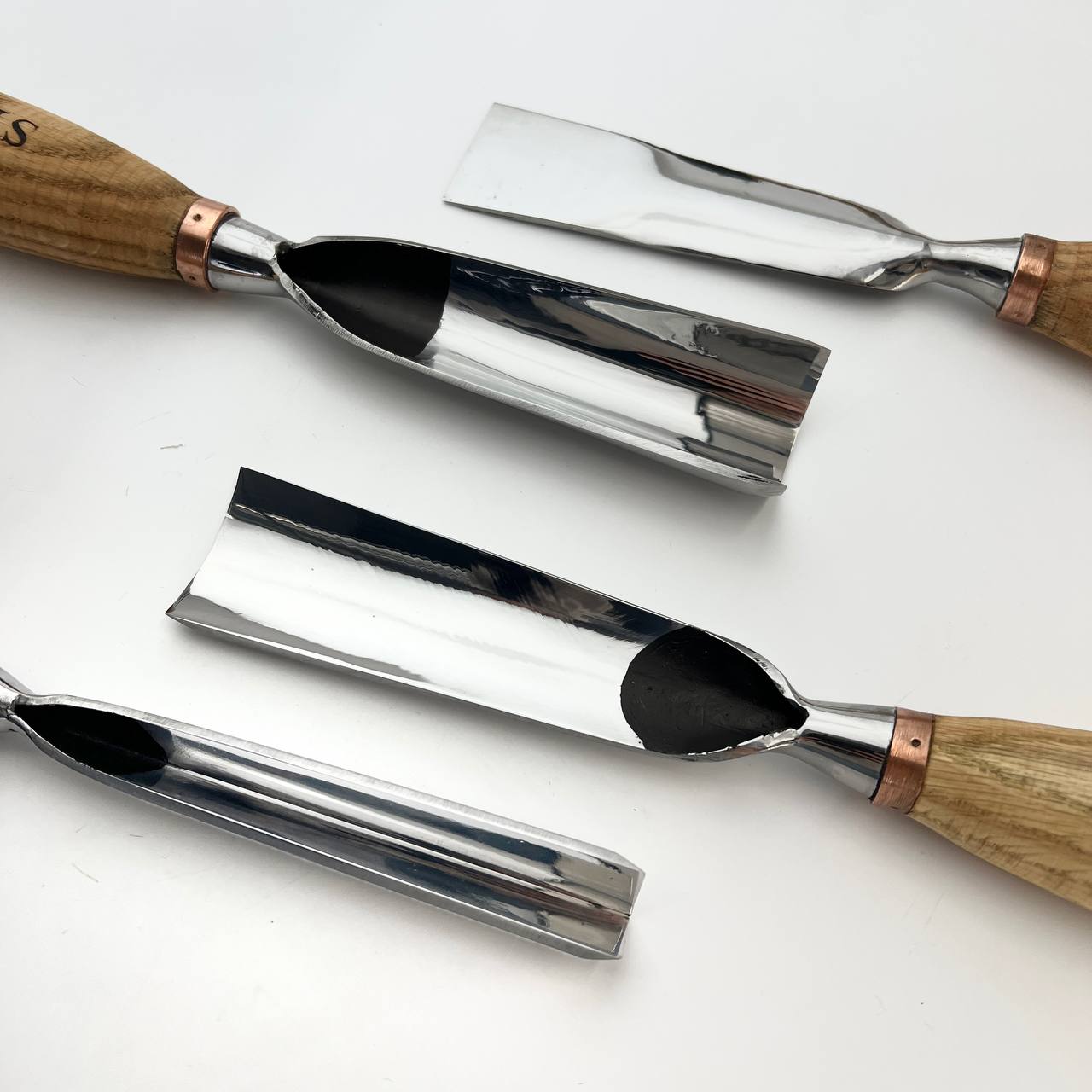 Sculpture tools set STRYI Profi 4pcs, Wood carving kit of Heavy-duty chisels, Sculpture gouges, Forged hand tools for Sculpting woodworking