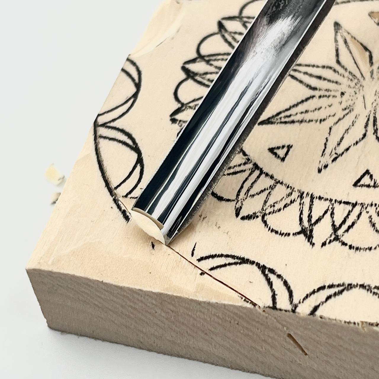 Gouge profile #7, unpolished woodcarving chisel STRYI Standart, sloping gouge