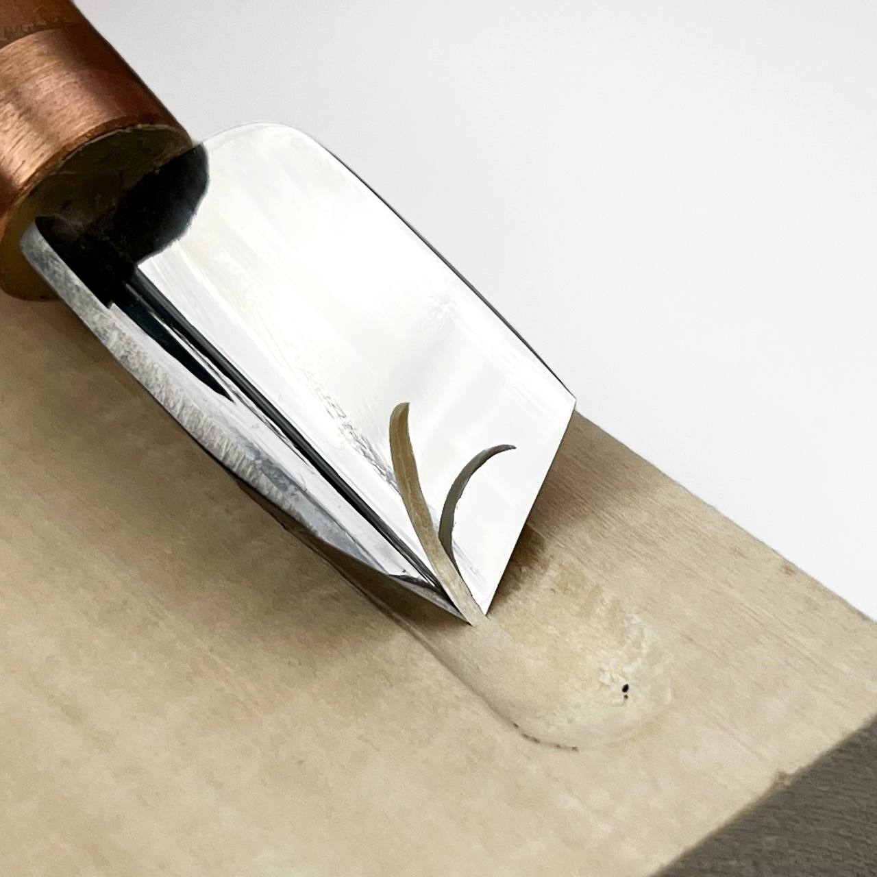 V-parting tool, Short chisel skewed STRYI-AY Profi for carving, V-shaped chisel