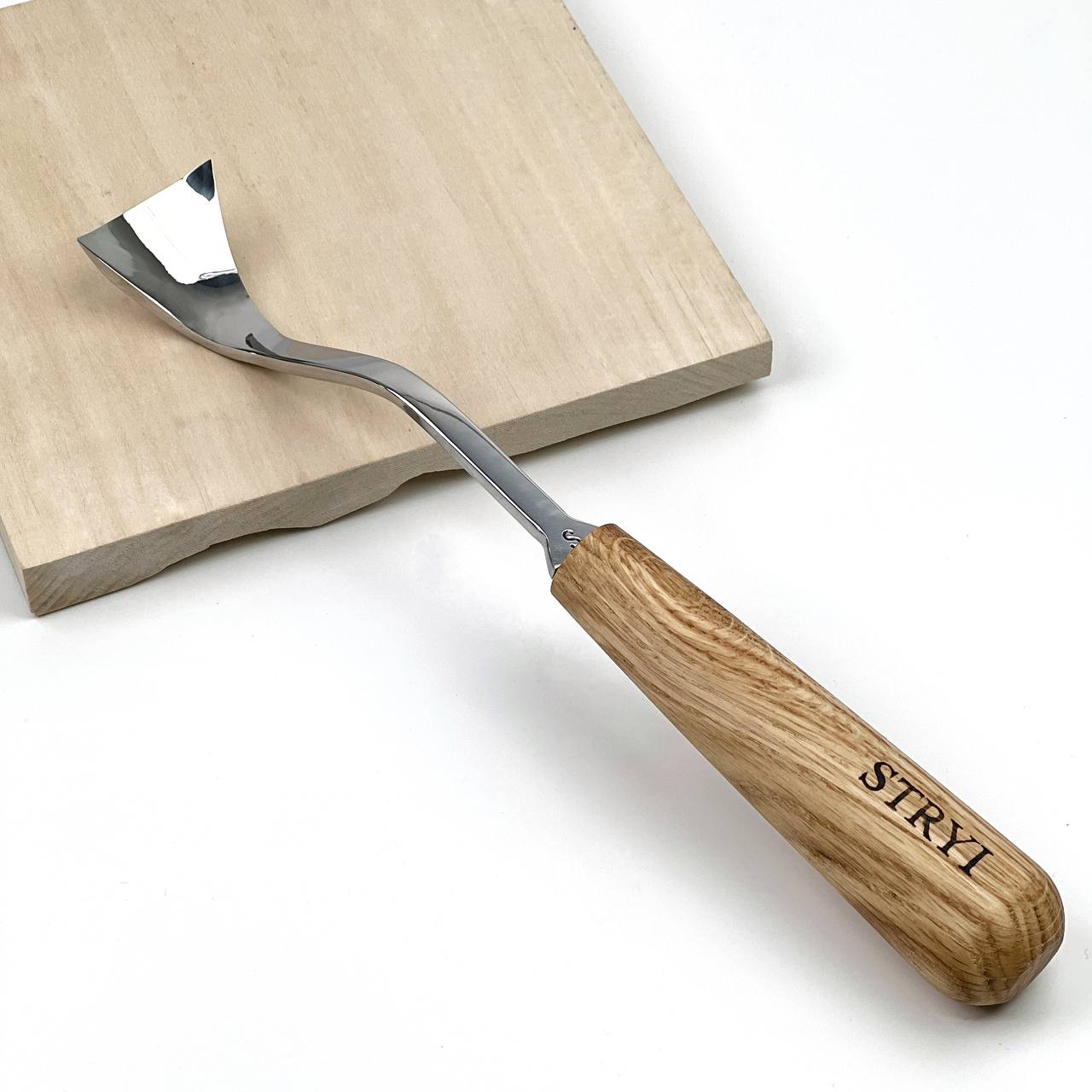 STRYI Maestro 40mm Large Bent Gouge for Spoons and Bowl Carving