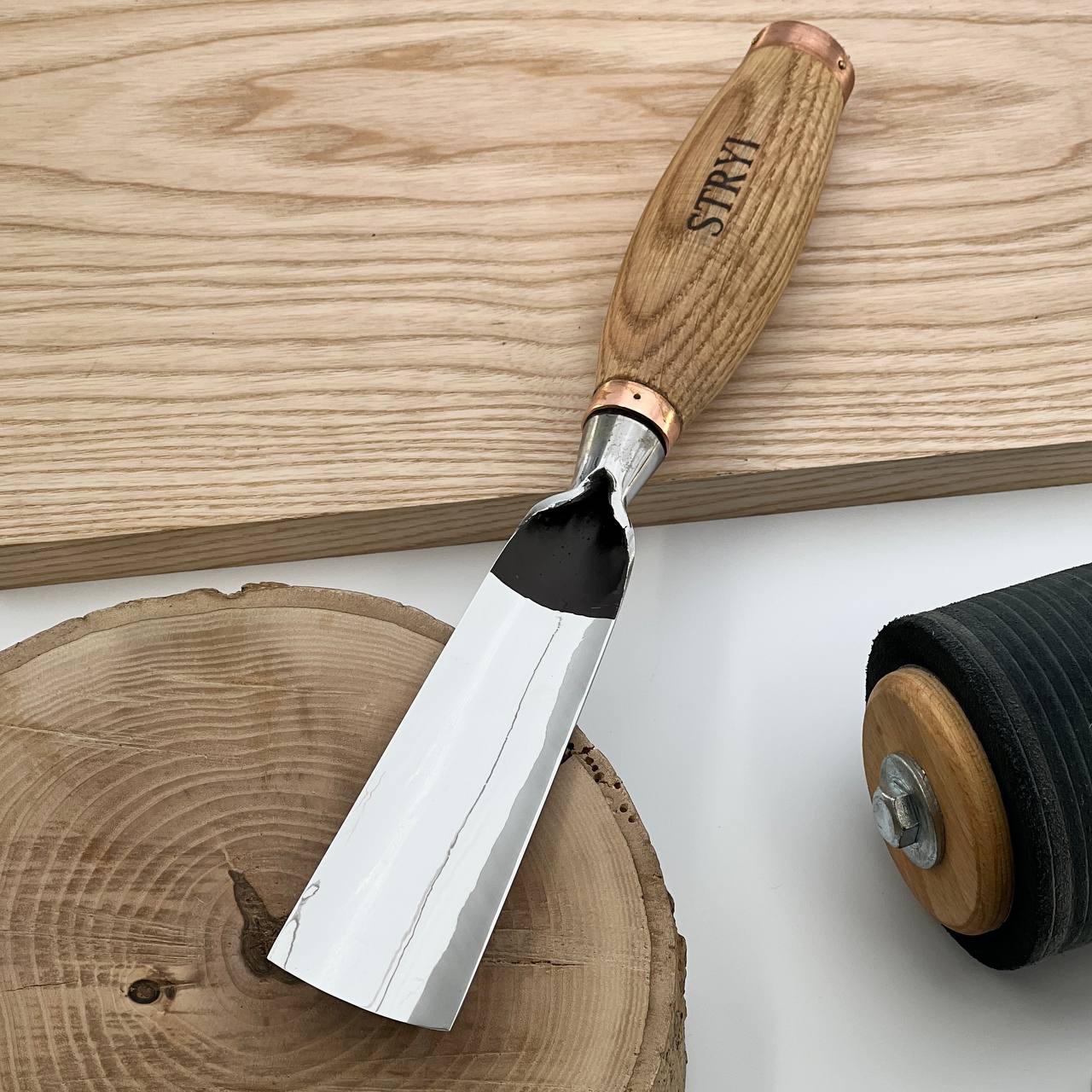 Large sculpture chisel, 5 profile Heavy duty gouge, STRYI Profi, Sculpting tools, Woodworking tools, hand forged tools, Making Furniture tools, Carpentry tools