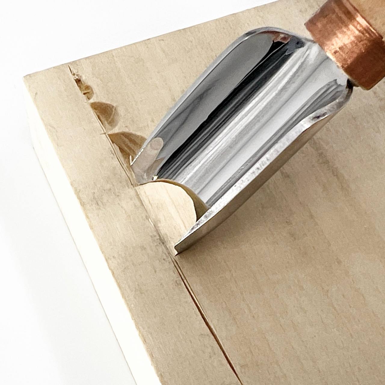 Woodcarving tool short gouge skewed STRYI-AY Profi, Chip carving tools