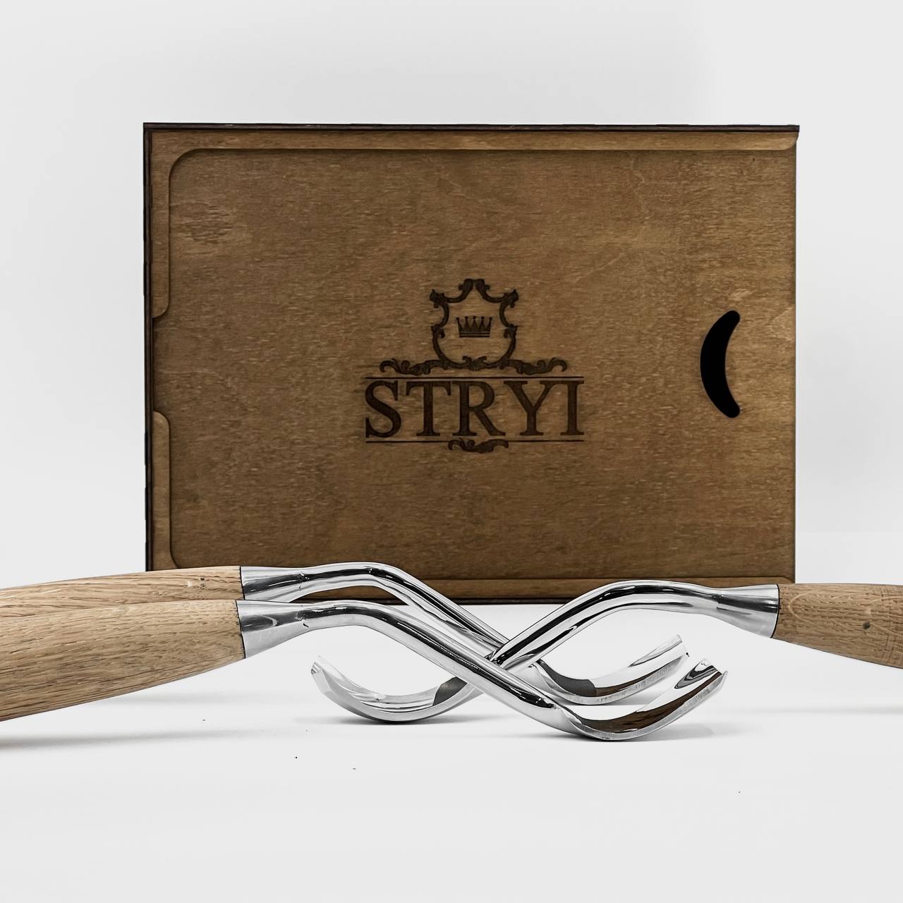 Bowl carving toolset of 3 large bent gouges STRYI Profi, Kuksa gouges