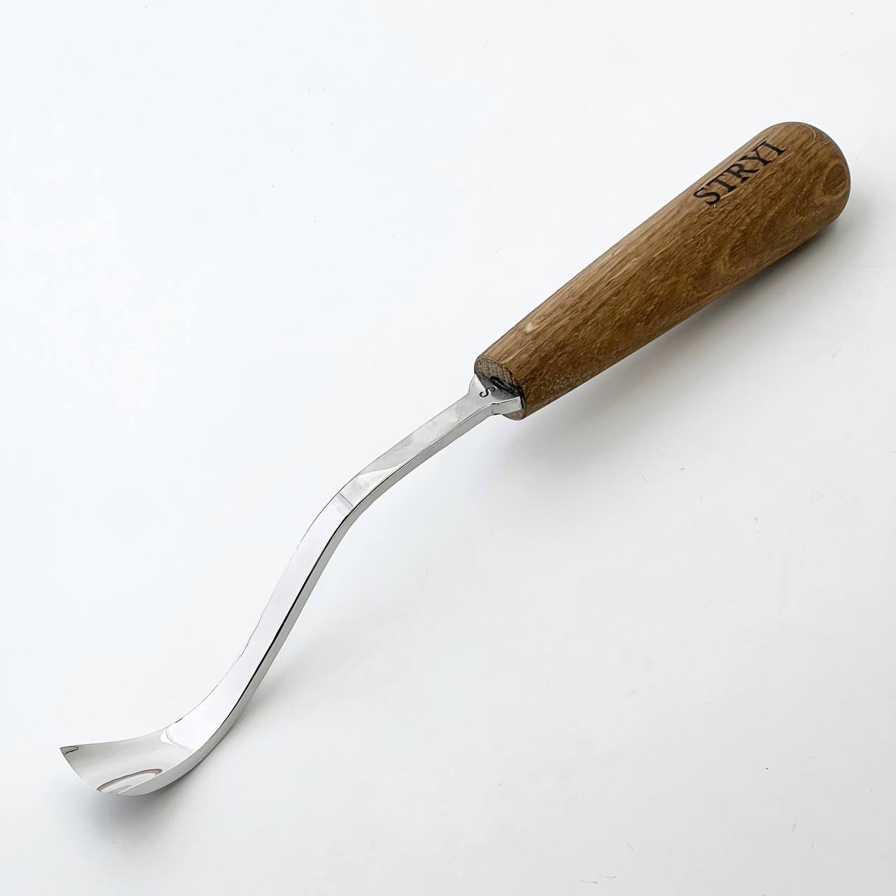STRYI Maestro Large Bent Gouge for Relief carving, Spoons and Bowl Carving, Furniture making