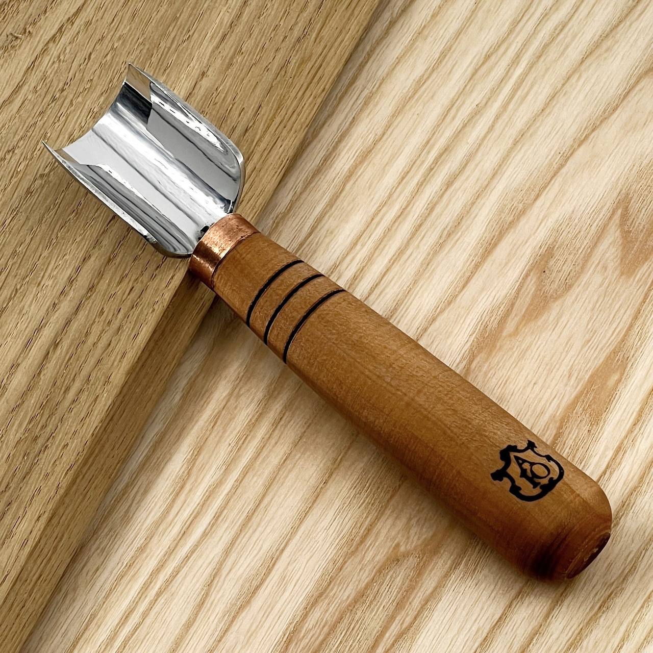 Short Rounded Gouge STRYI-AY Profi, Carving gouge straight-beveled, Gouge STRYI