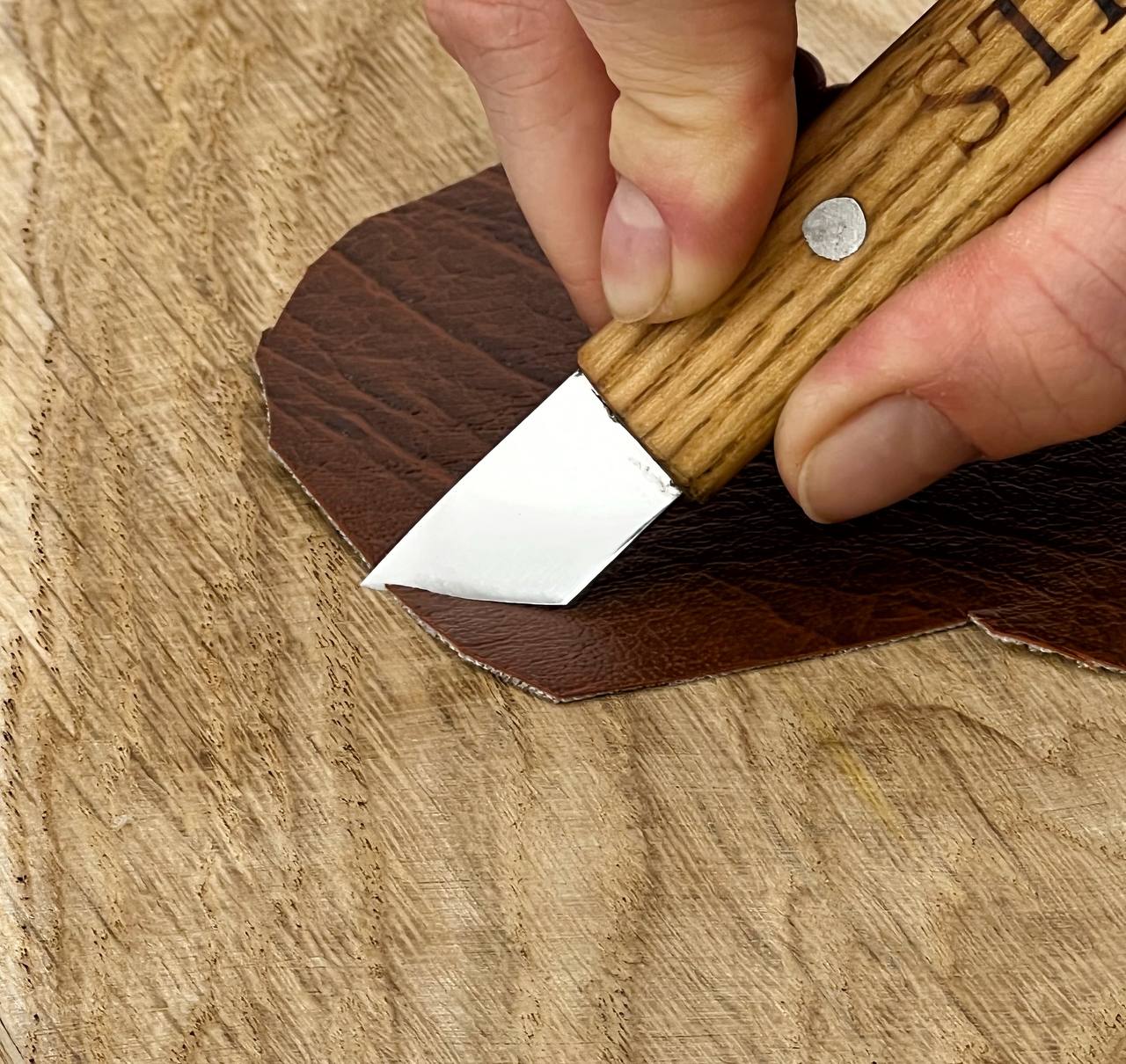 3-Piece Leatherworking Knives Set for Professional Leather craft, Cutting tools