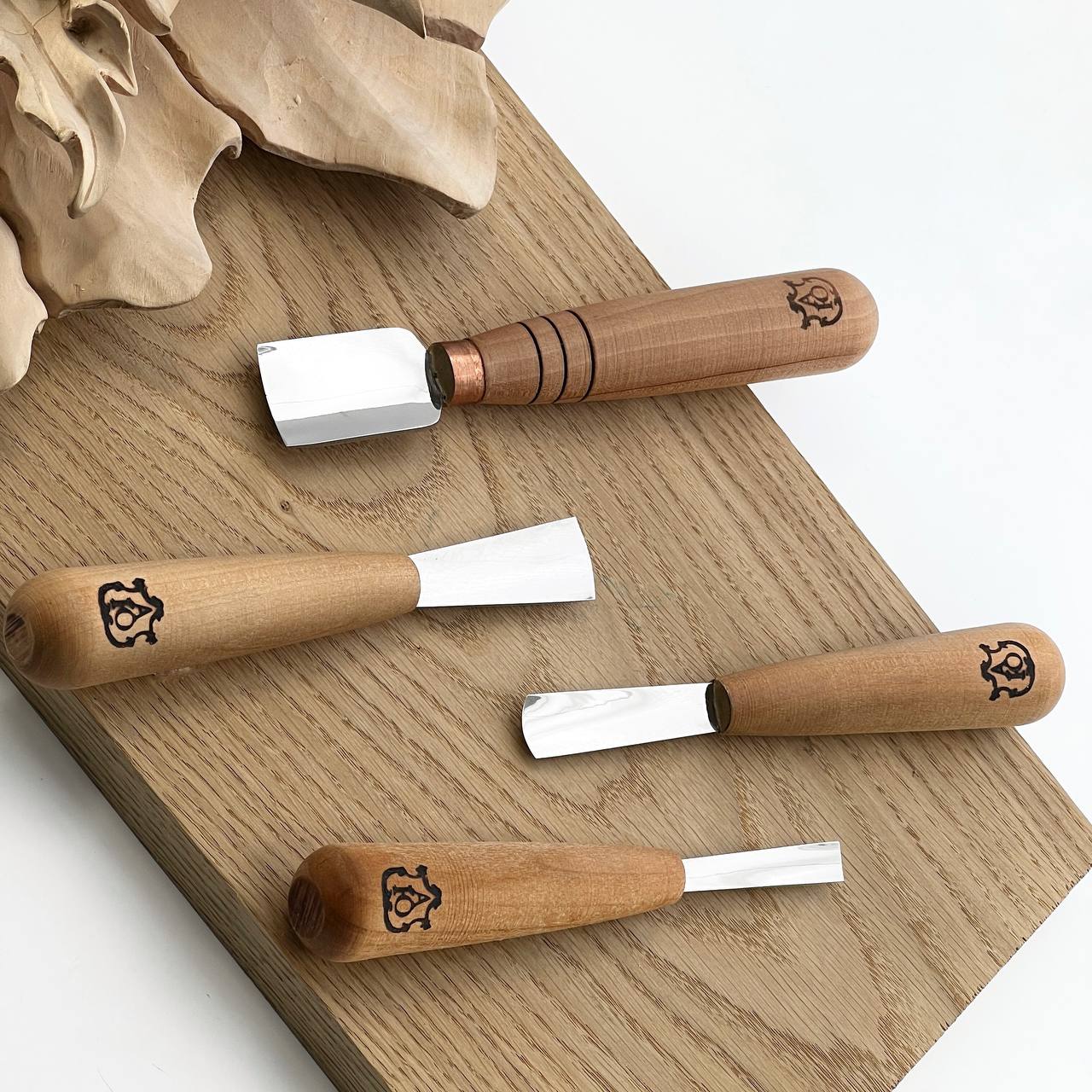 Short wood carving tools, sloping gouge 25mm STRYI-AY Profi