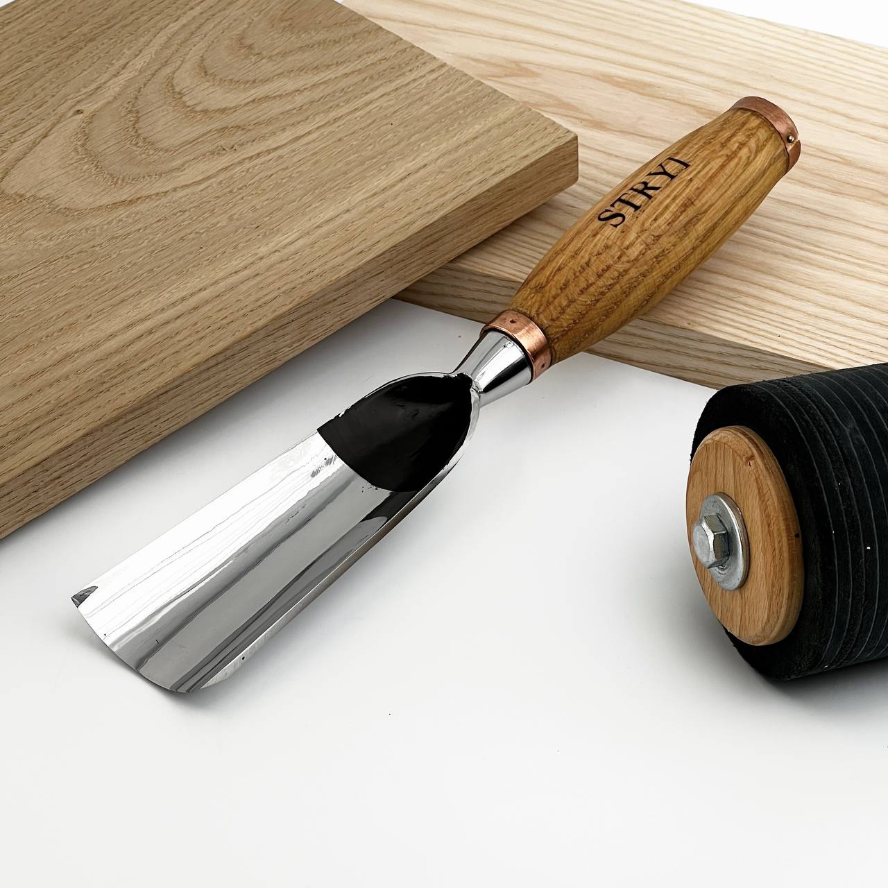 Cincel de escultura grande, gubia resistente de 8 perfiles, STRYI Profi