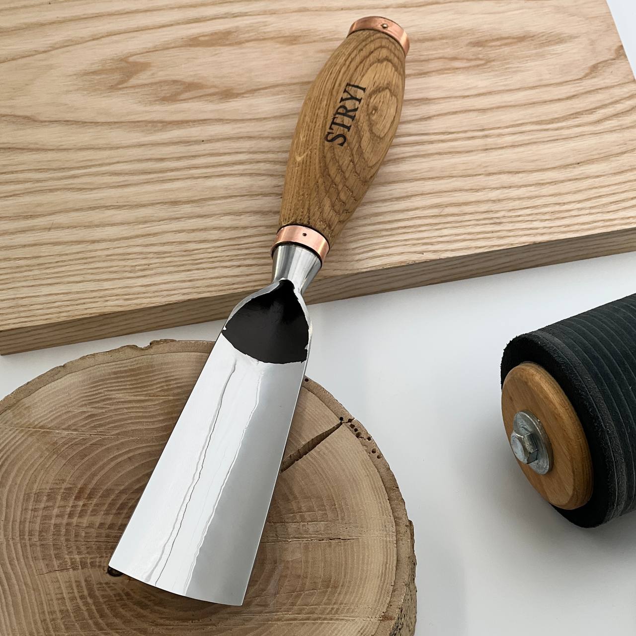 Large sculpture chisel, 5 profile Heavy duty gouge, STRYI Profi, Sculpting tools, Woodworking tools, hand forged tools, Making Furniture tools, Carpentry tools