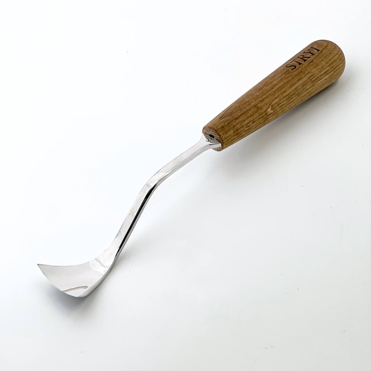 STRYI Maestro Large Bent Gouge for Relief carving, Spoons and Bowl Carving, Furniture making