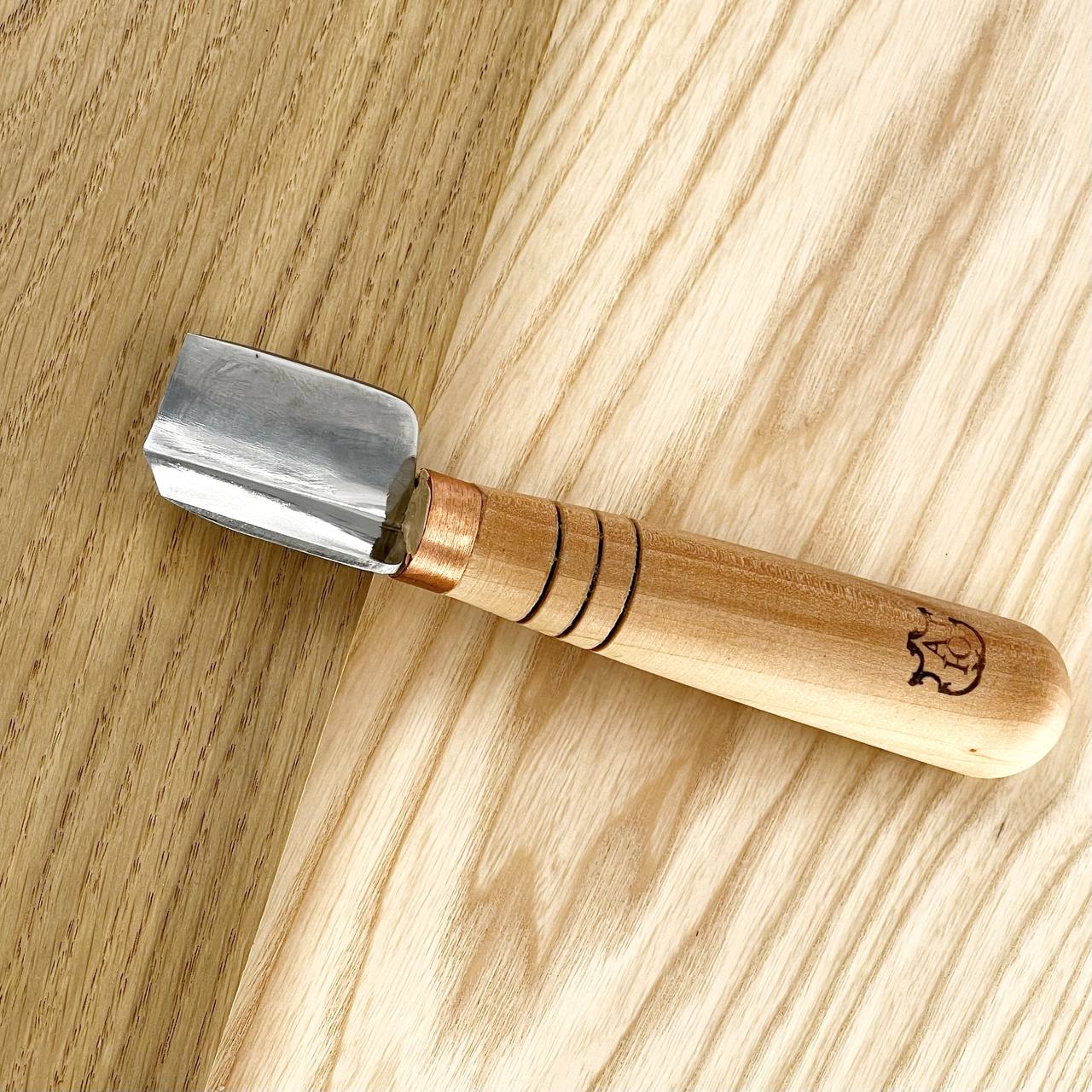 V-parting short chisel straight-beveled STRYI-AY Profi for chip carving, V-shaped chisels, V-tools