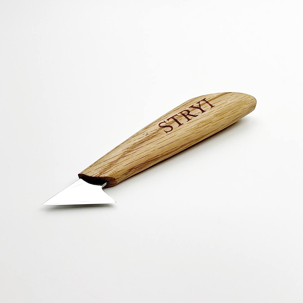 Wood carving knife 35mm STRYI Profi for relief and chip carving, Chip carving knife