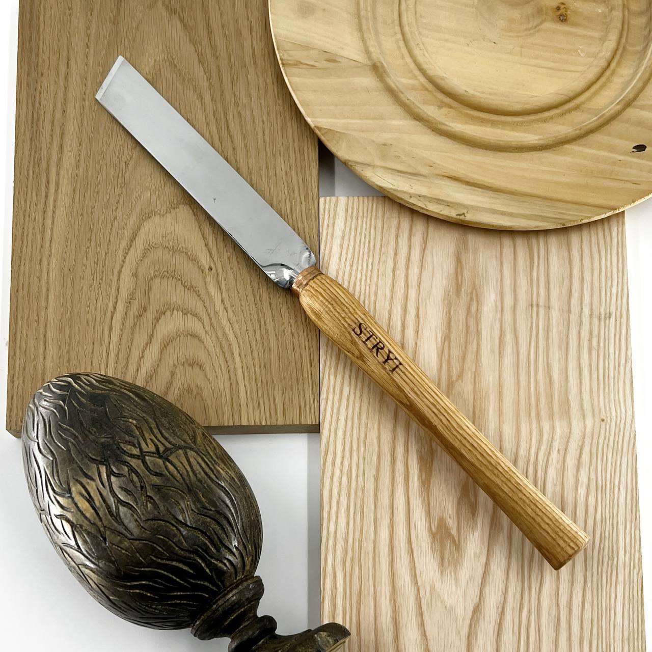 Skew chisel 70 degrees, 30mm, Lathe working tool, Wood turning tool STRYI Profi