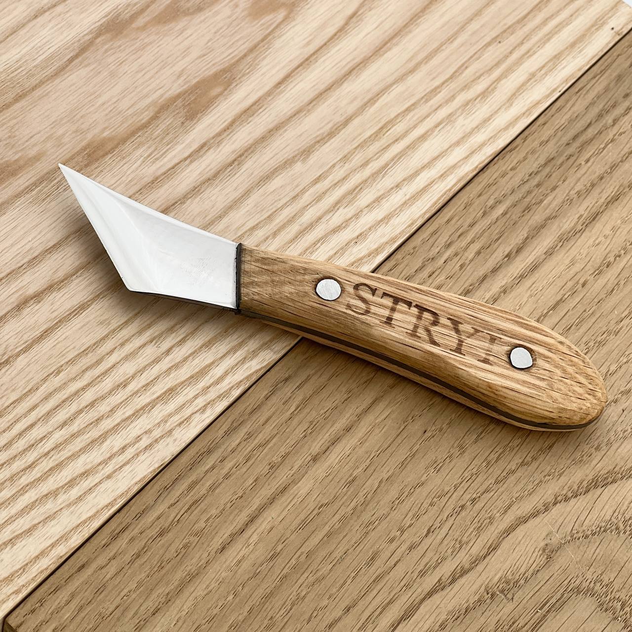 Cuchillo figurado para tallar madera 40mm STRYI Profi
