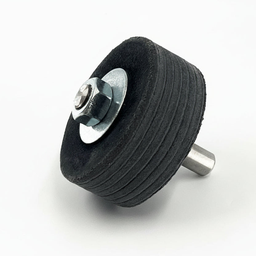 Leather disk for sharpening with polishing paste, Leather wheel for sharpening, Sharpening tools