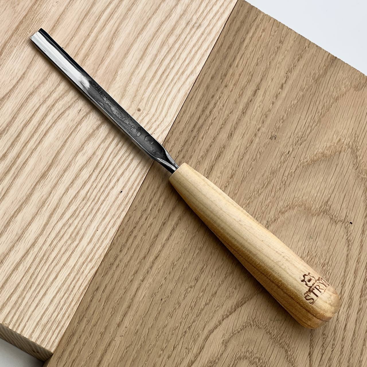 Gouge profile #7, unpolished woodcarving chisel STRYI Standart, sloping gouge