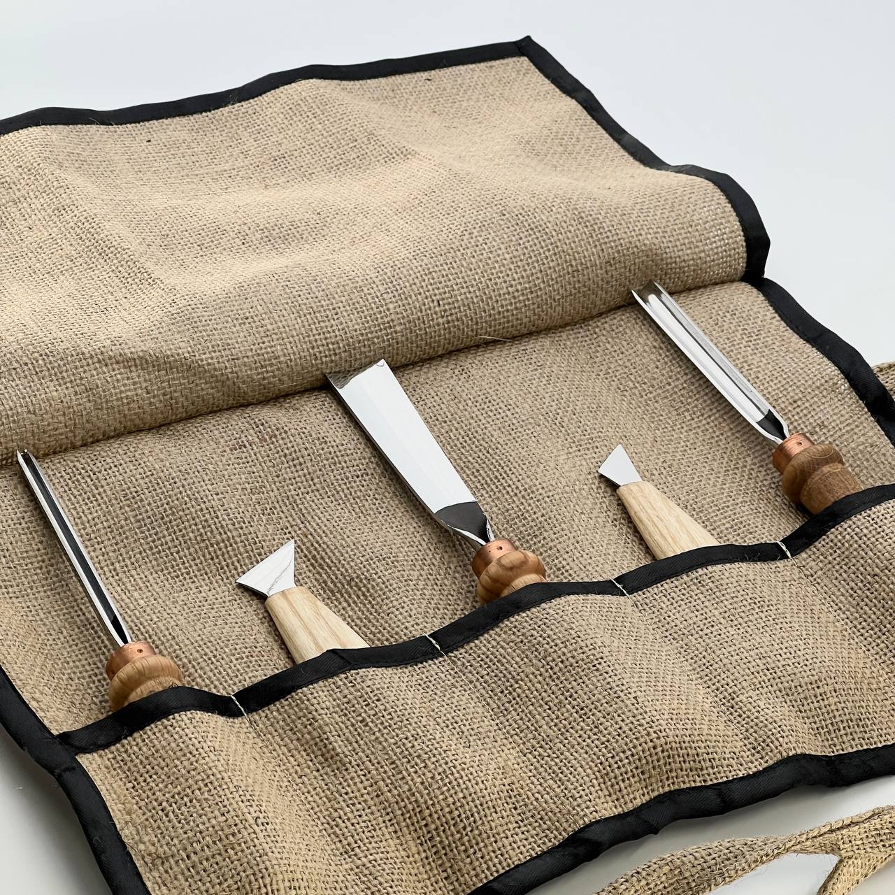 Basic wood carving toolset for relief carving, 5pcs STRYI Profi, Carving kit