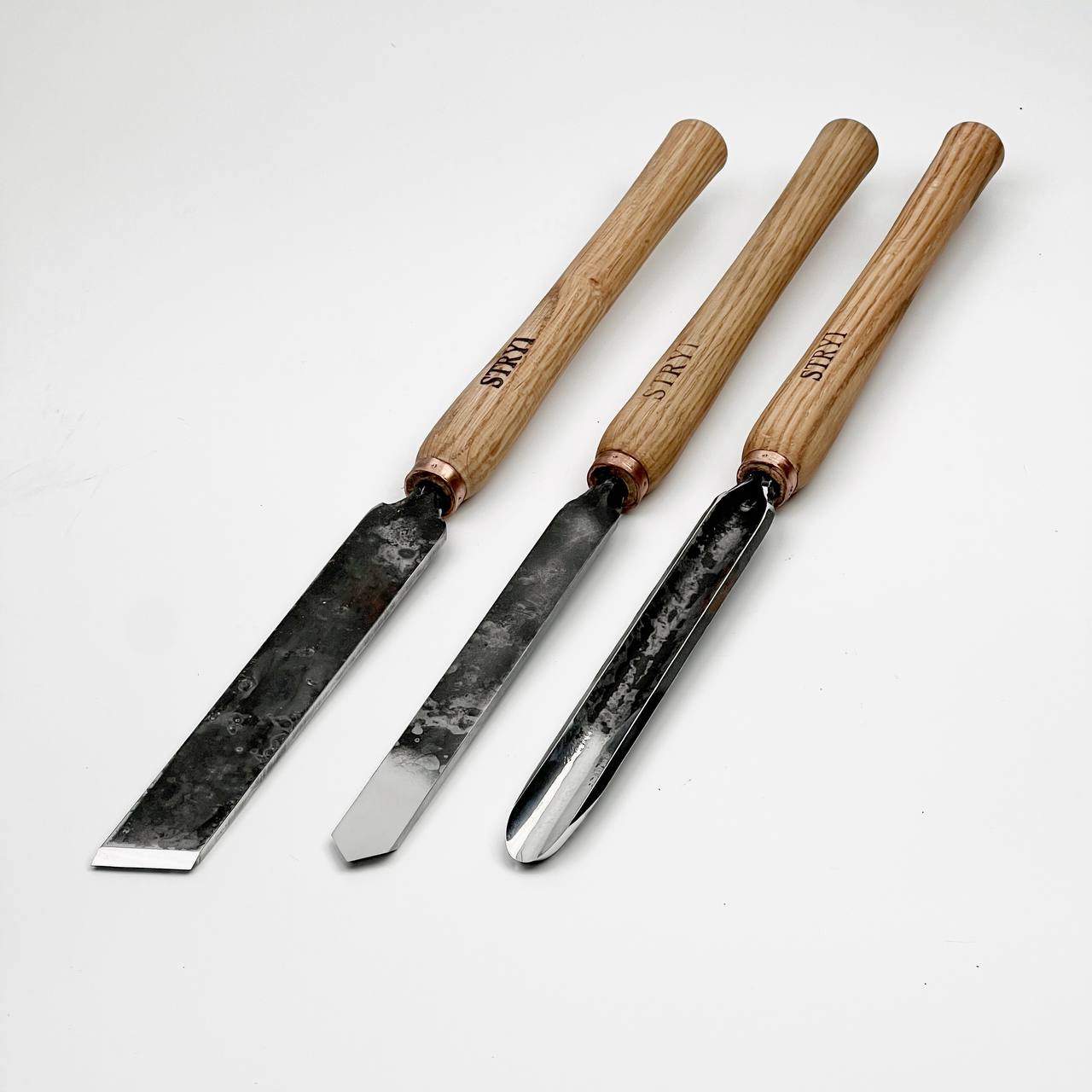 Wood turning tools set STRYI Profi 3pcs, Start woodturning, Woodturning tools kit