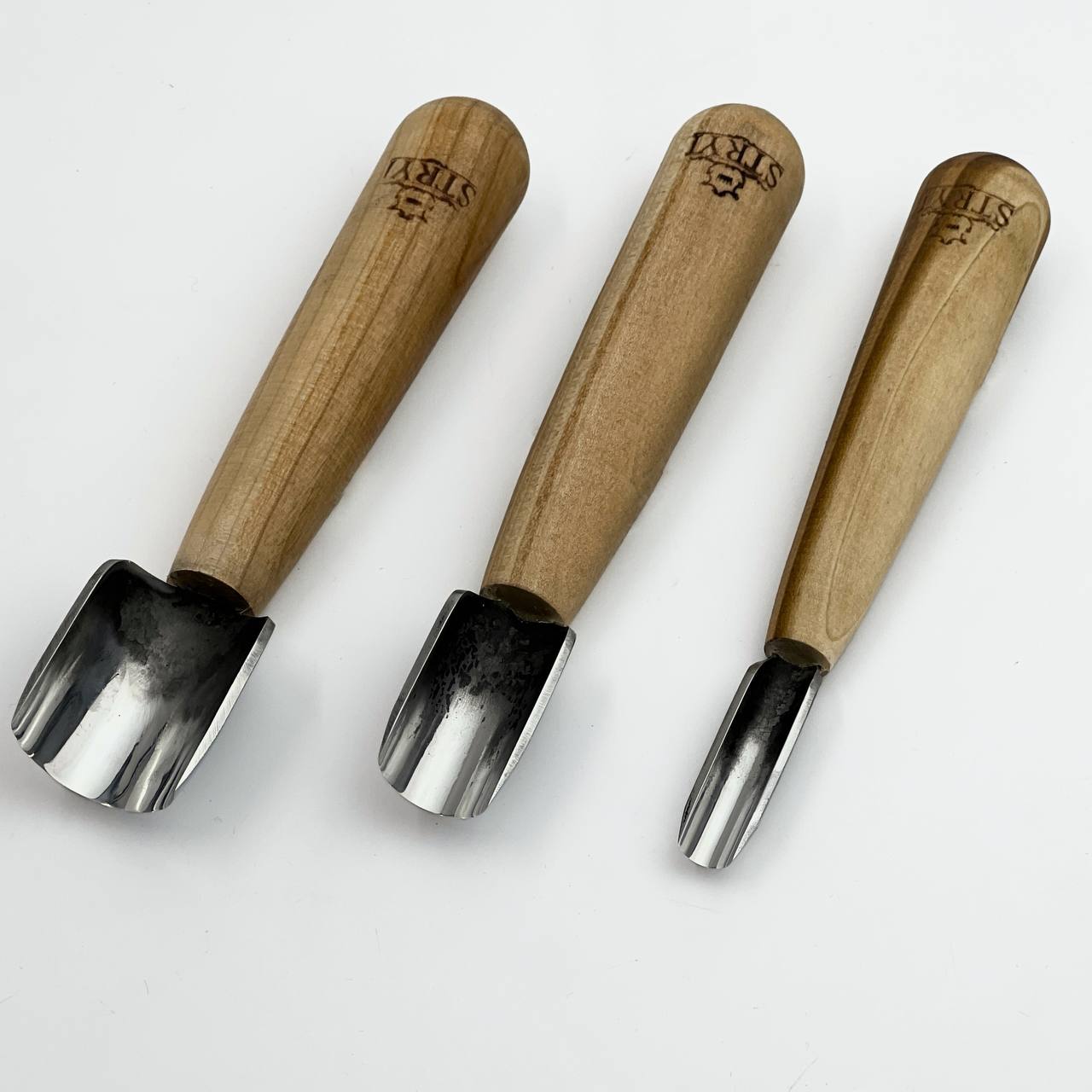 Short straight bevel gouge STRYI-AY, Chip carving gouge, U-gouge