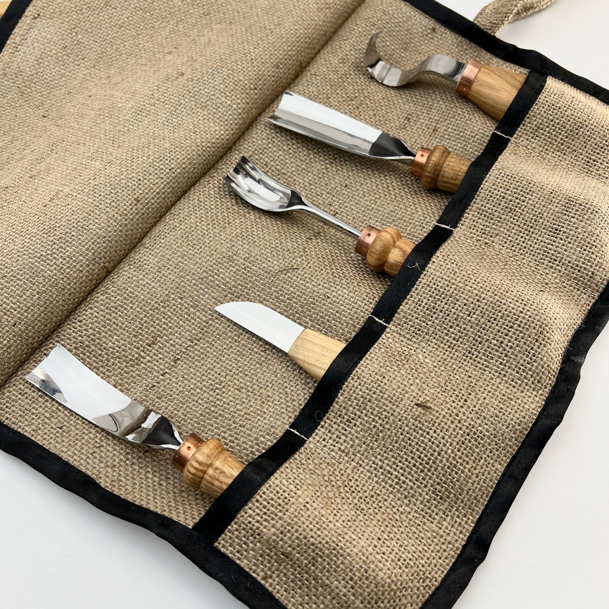 Spoon and kuksa carving kit, Bowl carving set, Stryi carving toolkit