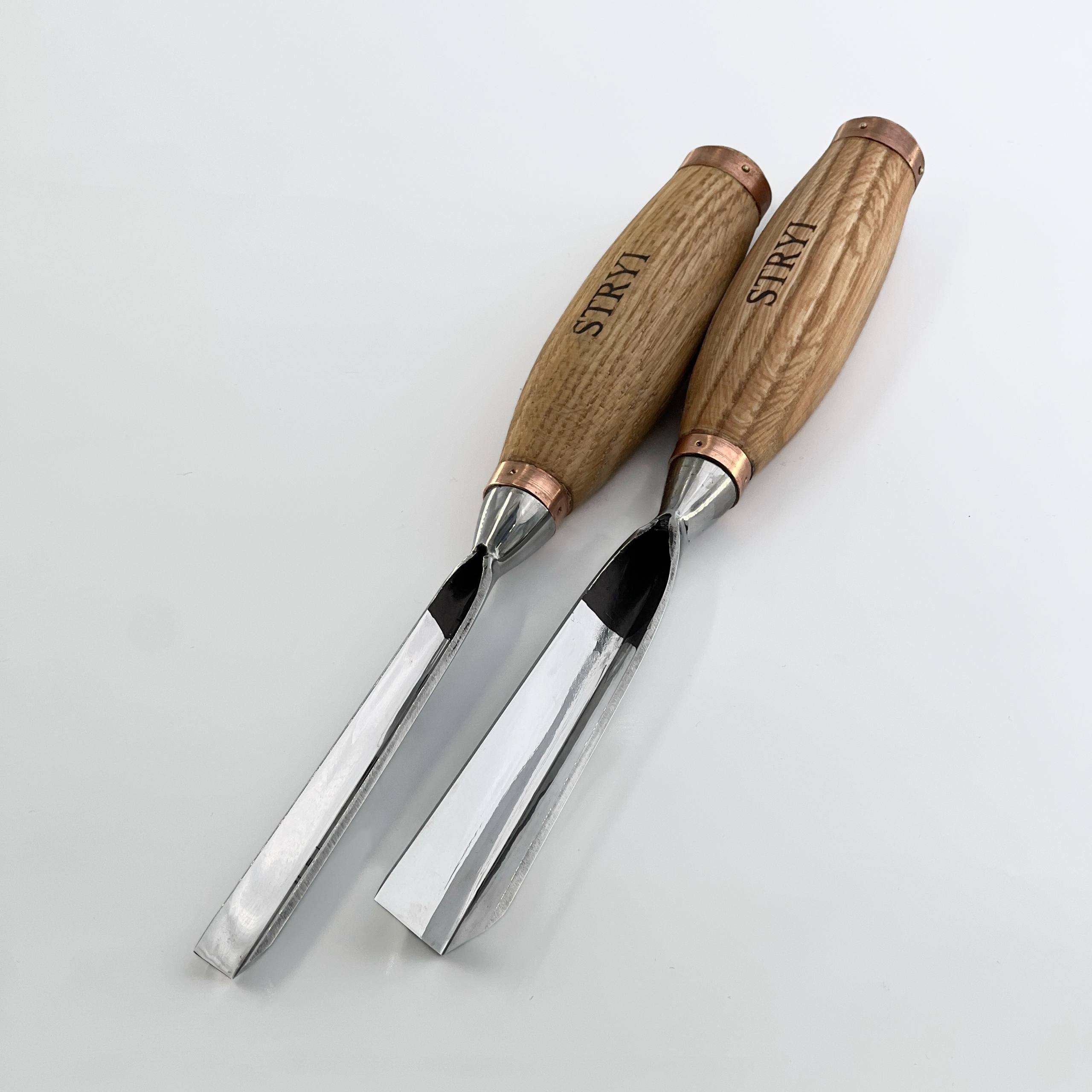 Großer Bildhauermeißel, Geißfuß 90 Grad, Hochleistungs-Hohleisen STRYI Profi, Geißfußmeißel, Tischlerwerkzeug, Möbelbau