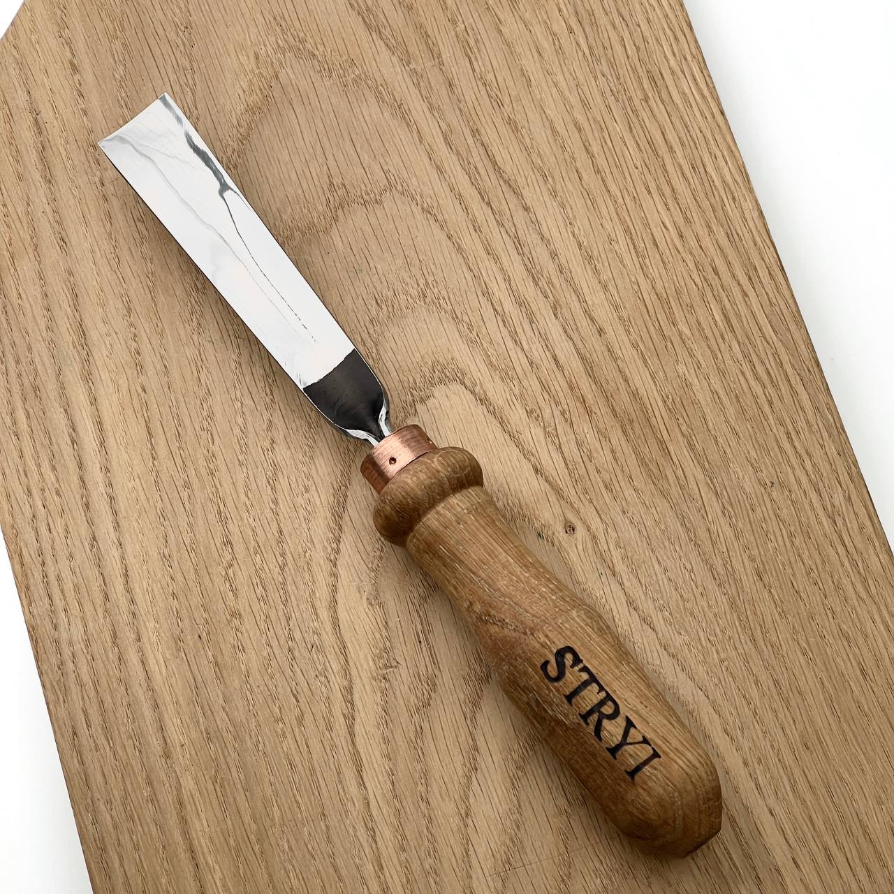Gouge #3 sweep, Straight chisel STRYI Profi, Stryi carving tools, Gouges, Forged tools