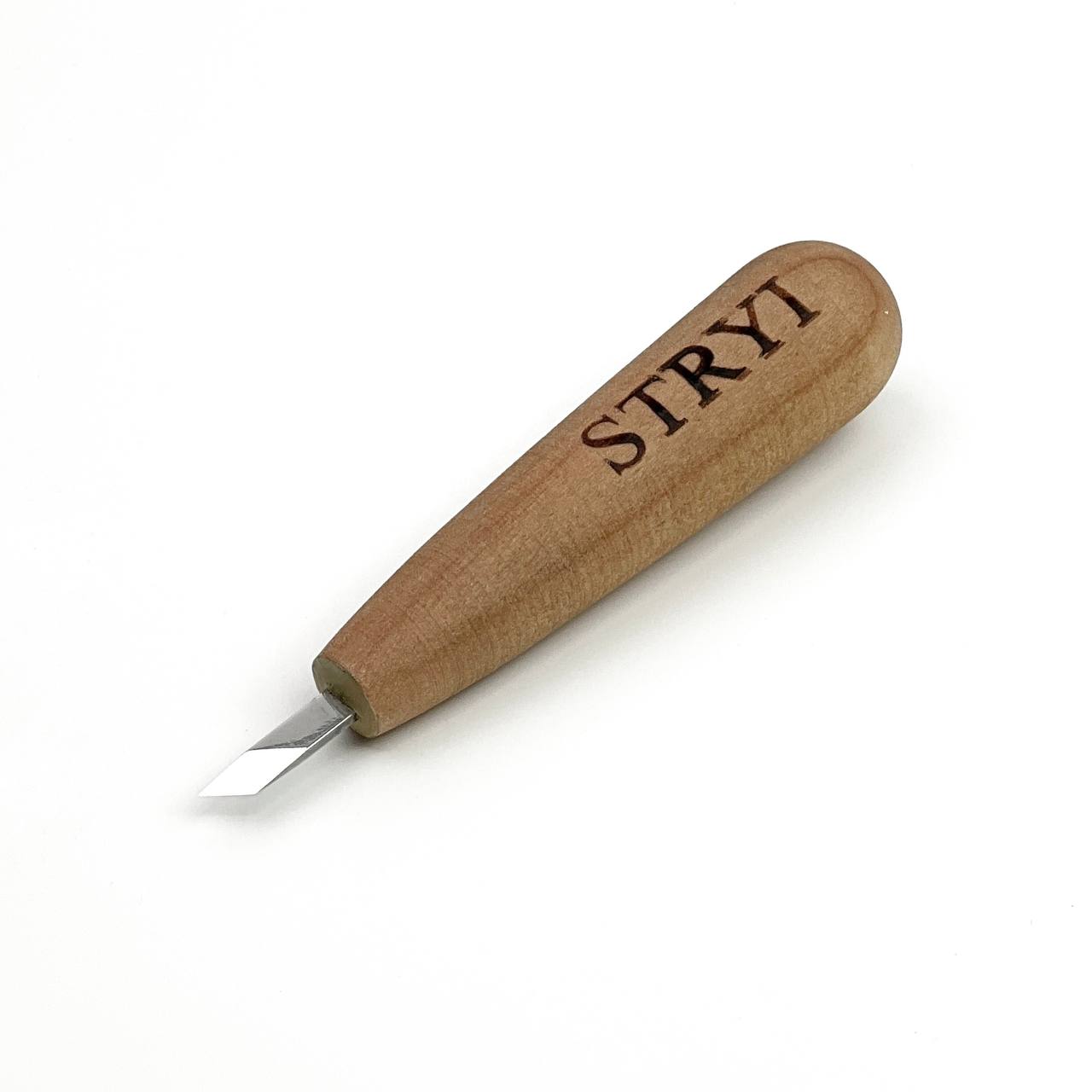 Short skewed knife for detailing STRYI, Scalpel for carving, Carving knife