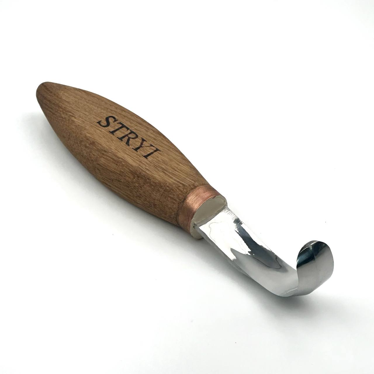 Wood carving hook knife for spoon bowl and kuksa carving STRYI, Spoon making