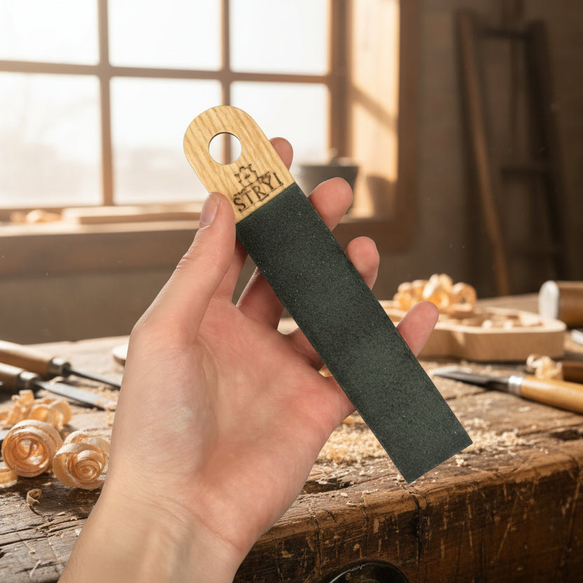 Taschen-Schleifriemen aus Leder für Schnitzwerkzeuge, Campingwerkzeuge, Taschenmesser schärfen, Schärfset