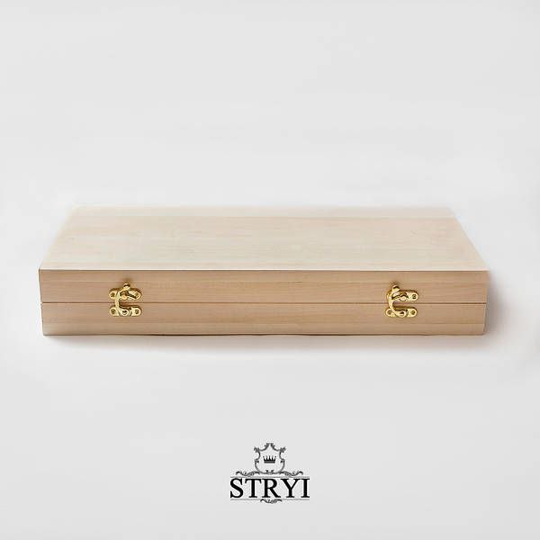 Wooden blank for woodcarving - for chess or backgammon board games decoration, without chips and dices