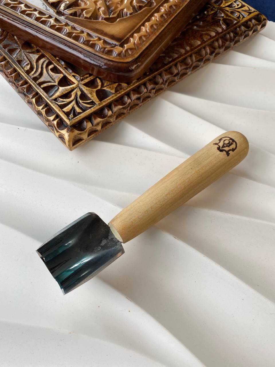 Short straight bevel gouge STRYI-AY, Chip carving gouge, U-gouge