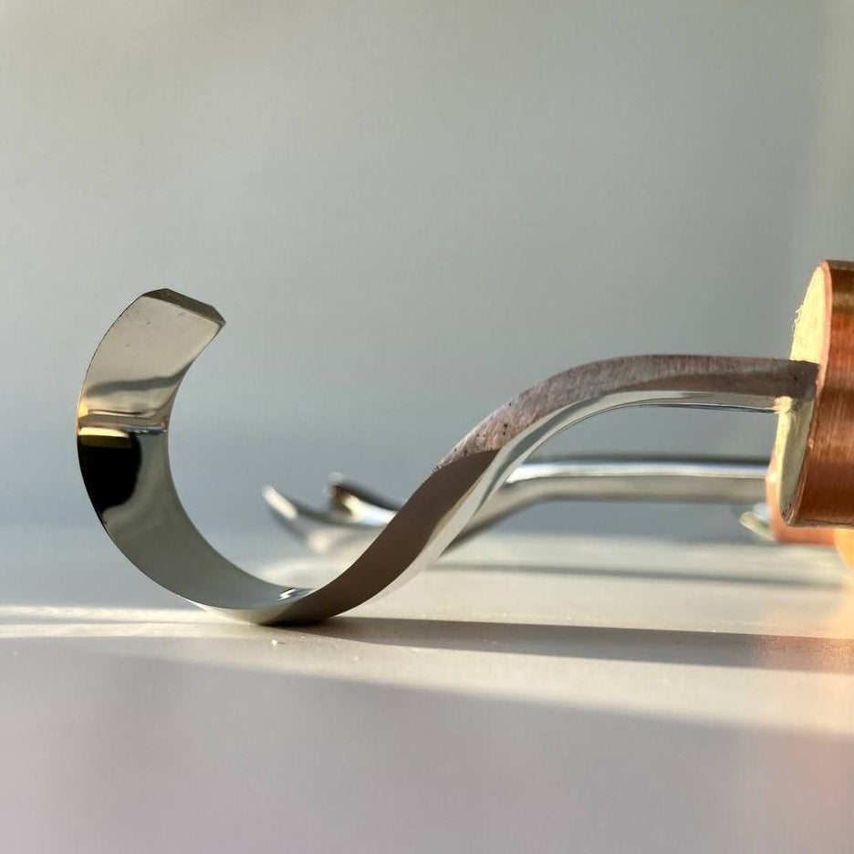 Spoon hook knife 30mm STRYI Profi bowl and Kuksa carving, Hook knife, Spoon knife. Curved knife