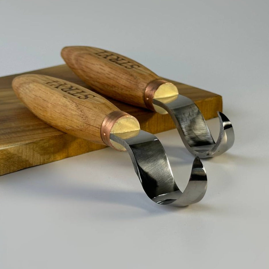 Cuchara, cuenco y cuchillo para trinchar kuksa, filo afilado, 25 mm STRYI Profi