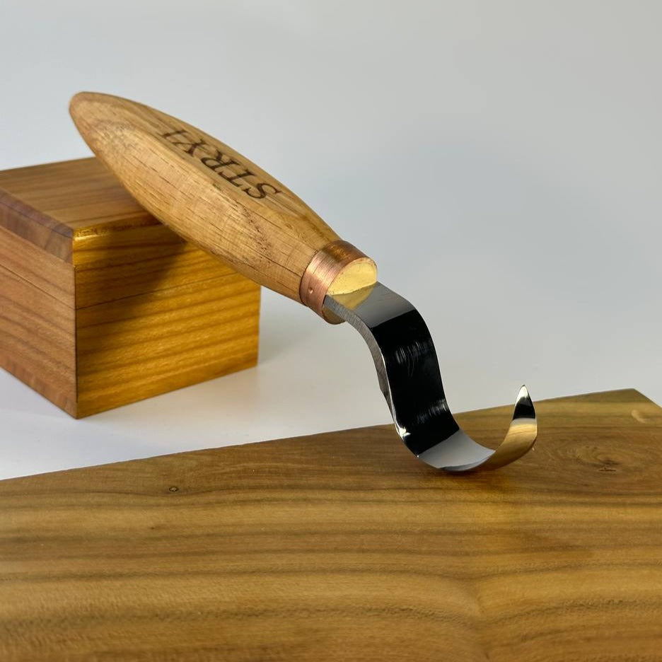 Cuchara, cuenco y cuchillo para trinchar kuksa, filo afilado, 25 mm STRYI Profi