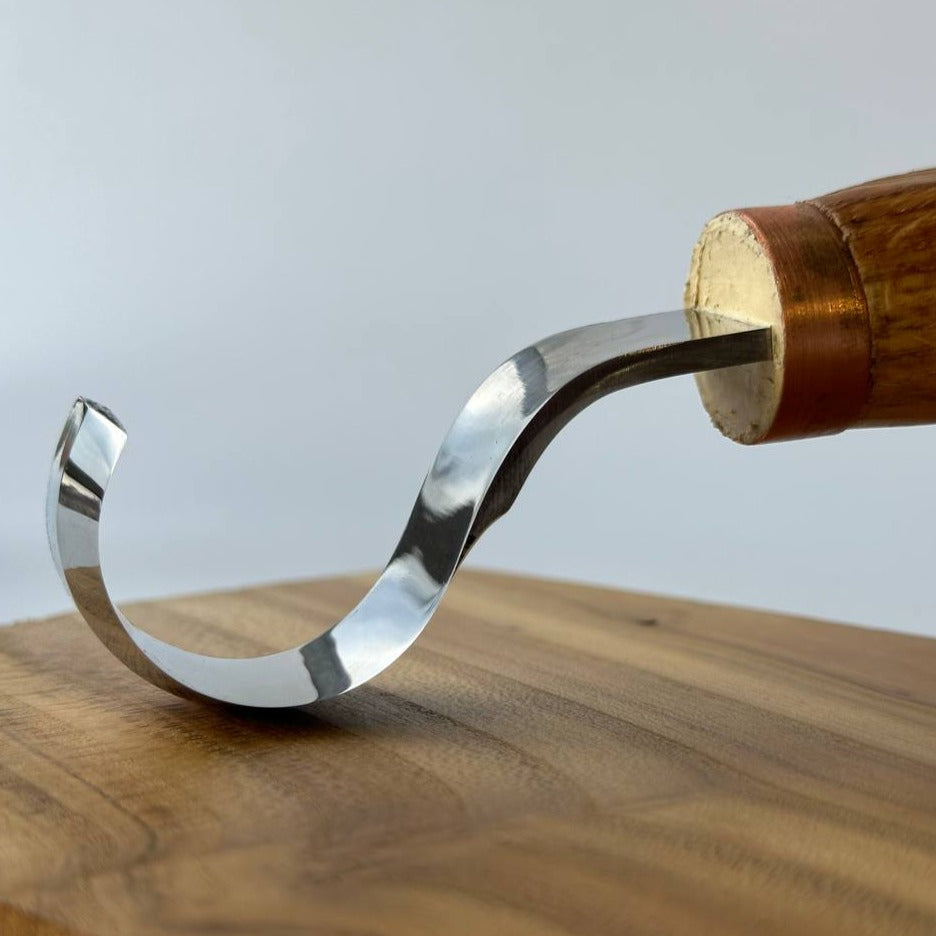 Spoon hook knife 30mm STRYI Profi bowl and Kuksa carving, Hook knife, Spoon knife. Curved knife
