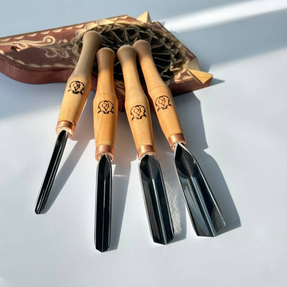Cincel de separación en V para tallar virutas Stryi-AY Profi, cuchillo para tallar madera, cuchillo para tallar virutas, herramientas para tallar madera, herramientas Stryi