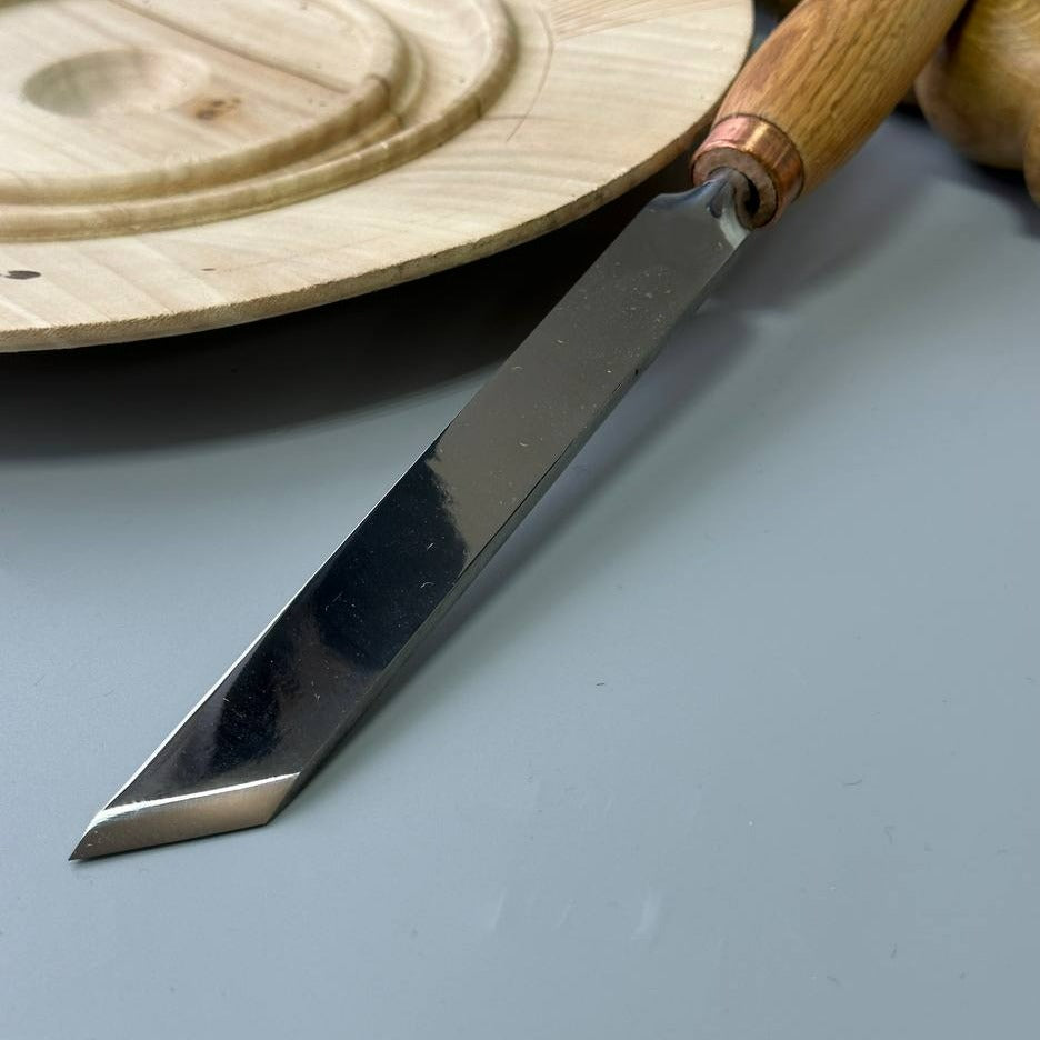 Cincel oblicuo STRYI Profi 45 grados, 20mm, herramienta de trabajo de torno, herramientas de torneado de madera