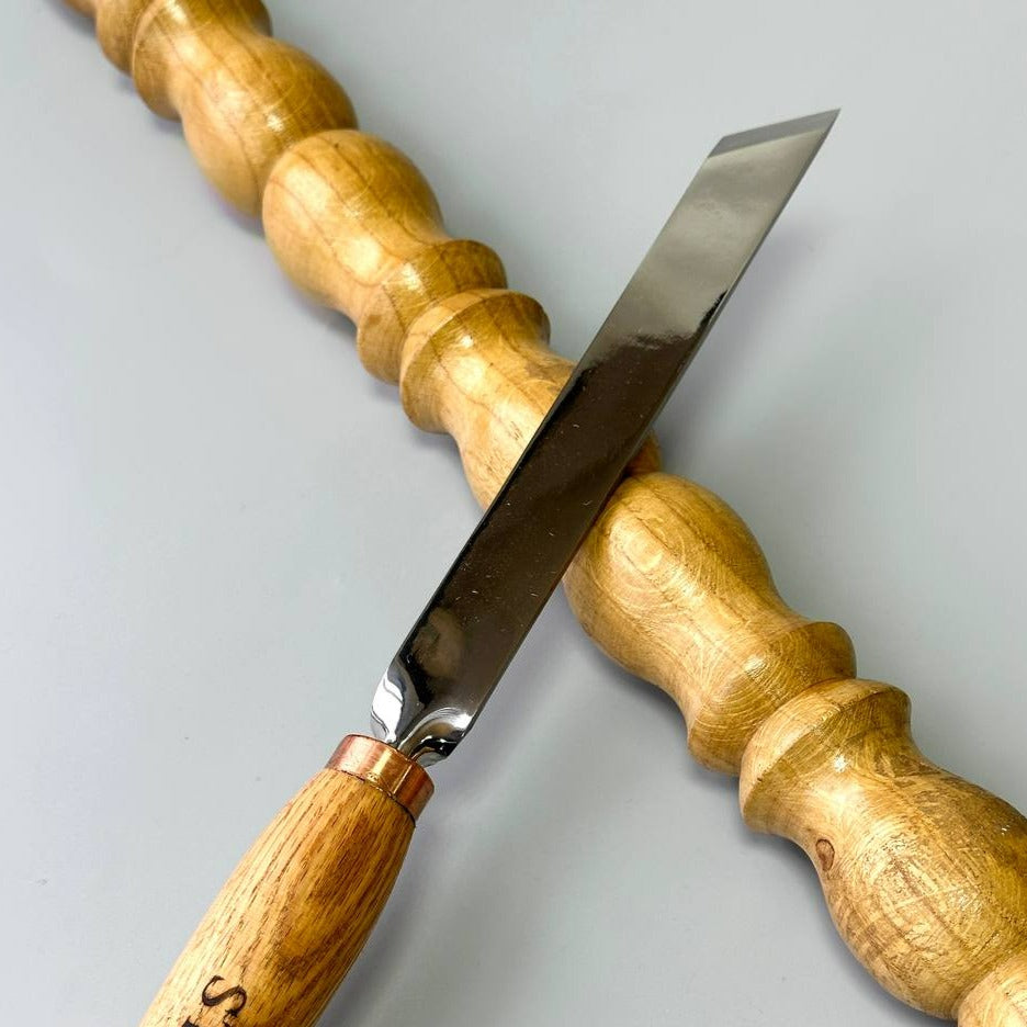 Cincel oblicuo STRYI Profi 45 grados, 20mm, herramienta de trabajo de torno, herramientas de torneado de madera